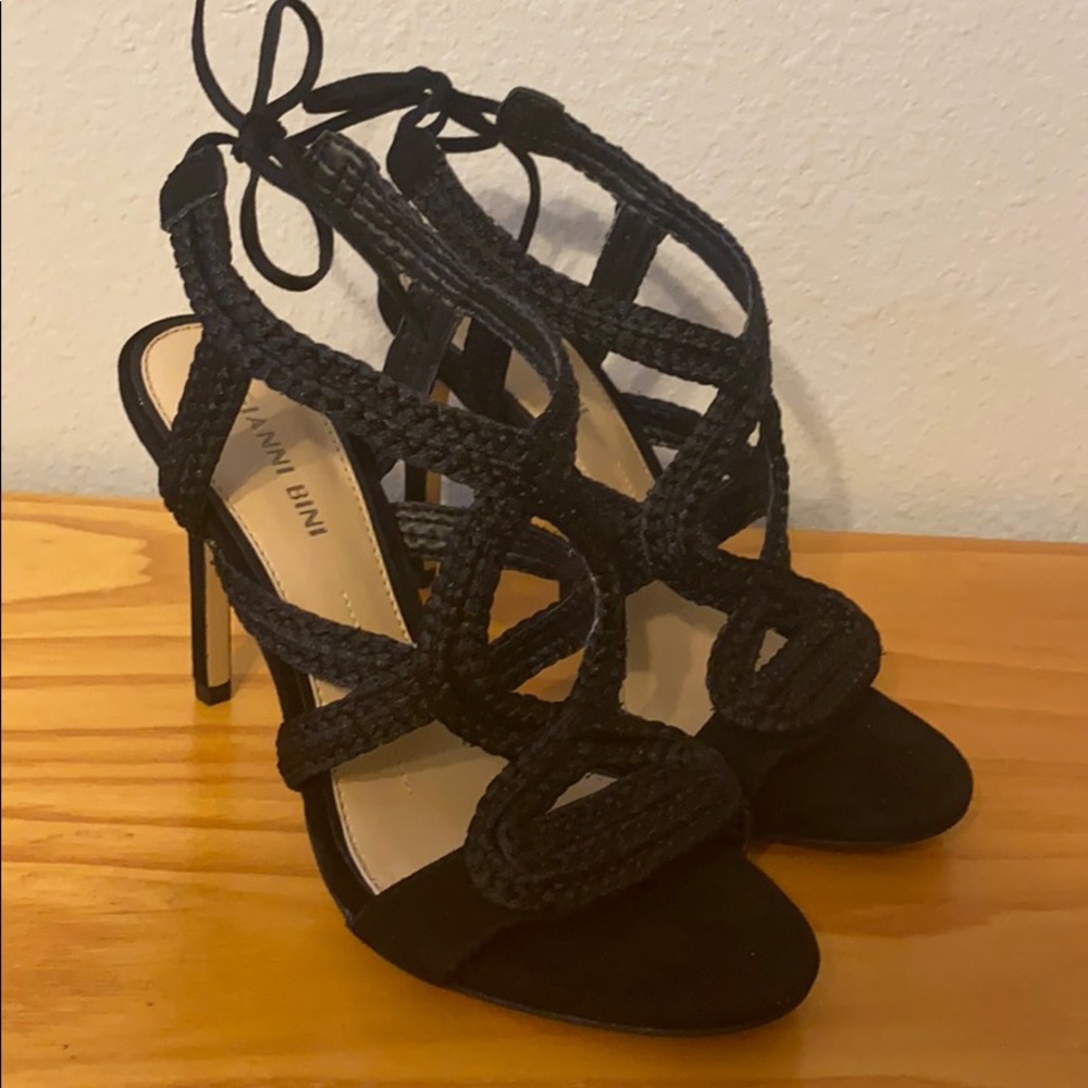 Gianni Bini LaurenMarie Suede Braided Dress Sandal